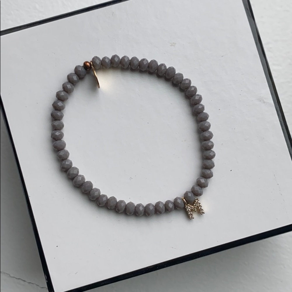 Rachel Lynn Chicago grey crystal bracelet- M